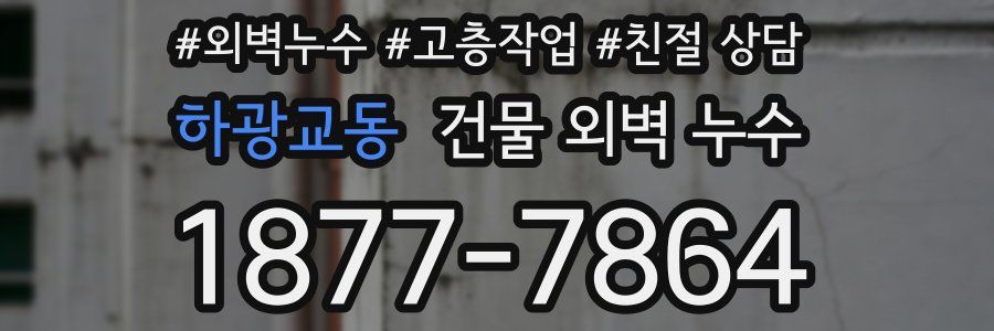 하광교동 건물 외벽 누수