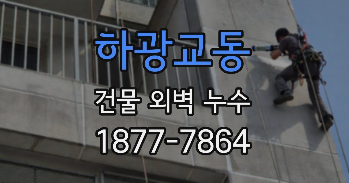 하광교동 건물 외벽 누수