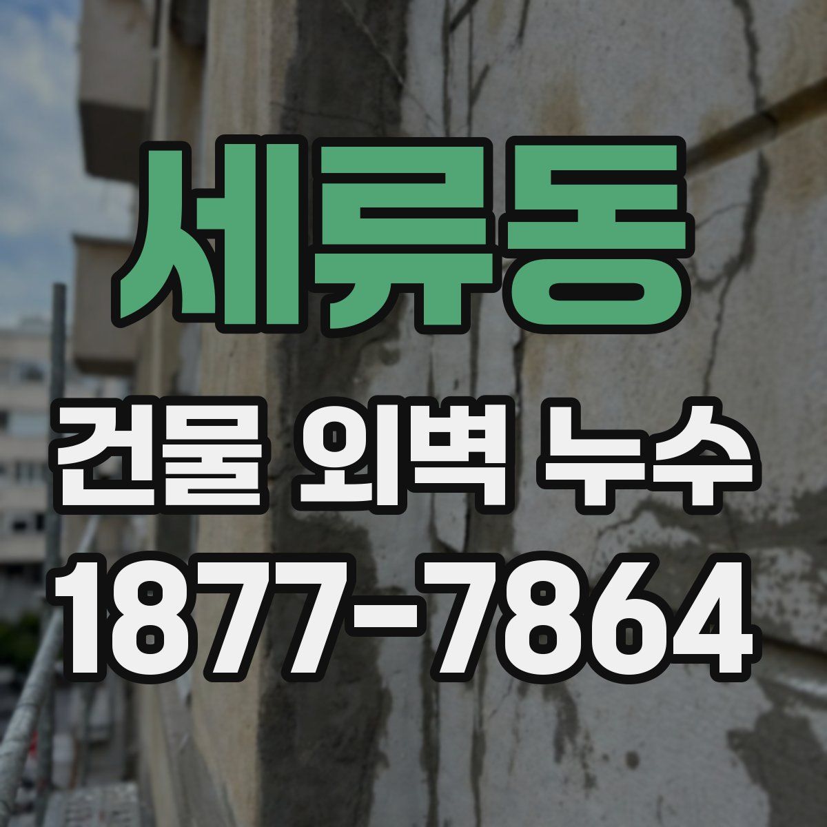 세류동 건물 외벽 누수