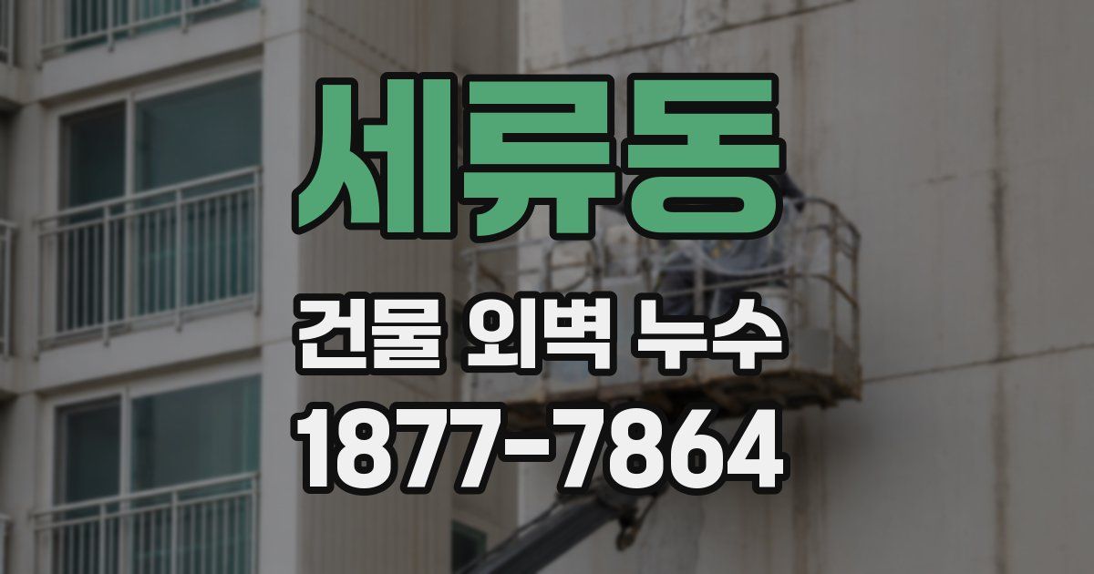 세류동 건물 외벽 누수