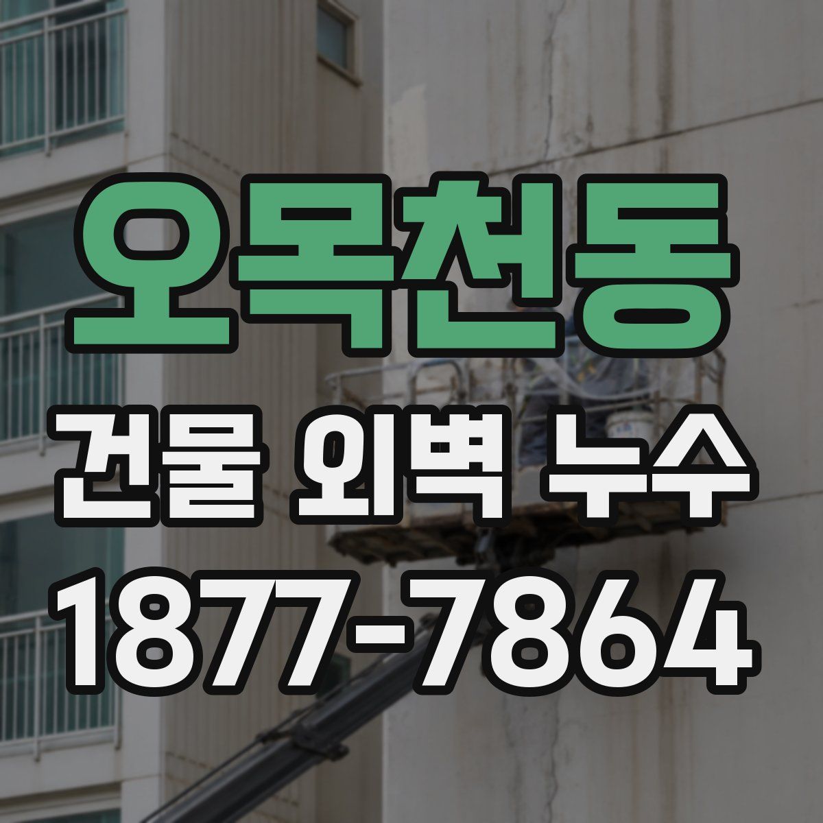 오목천동 건물 외벽 누수