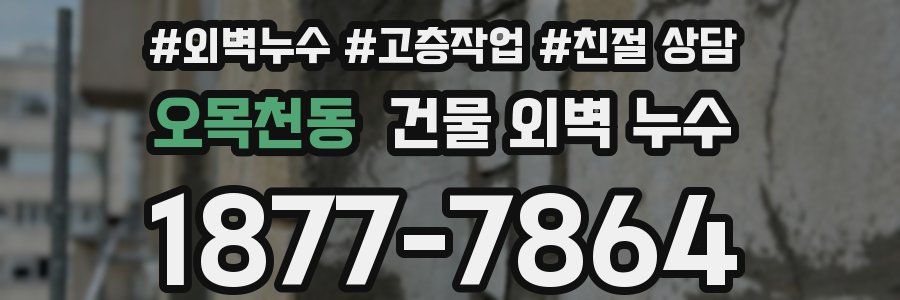 오목천동 건물 외벽 누수