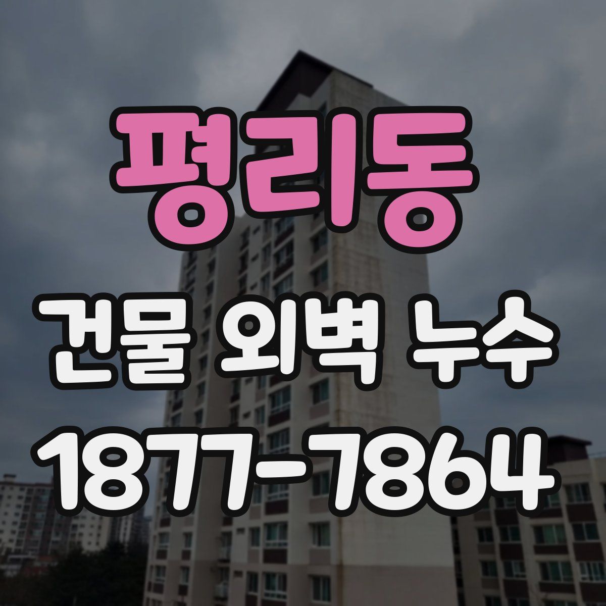 평리동 건물 외벽 누수