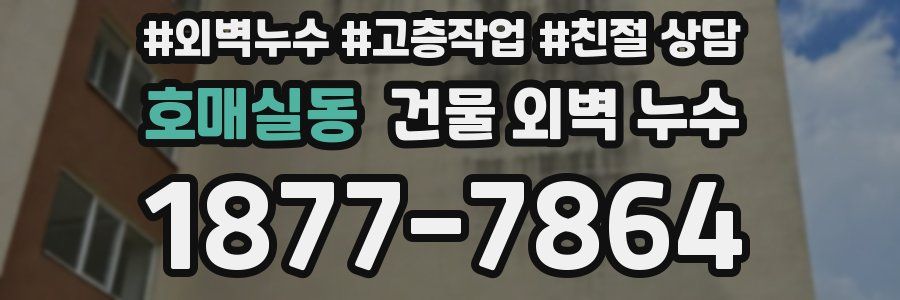 호매실동 건물 외벽 누수