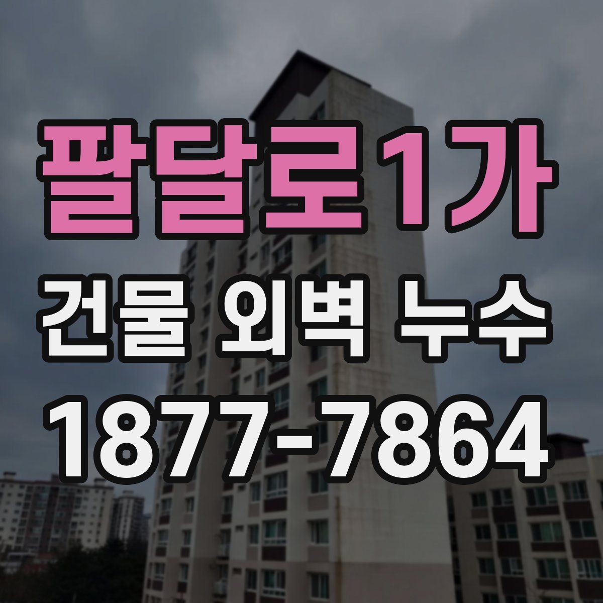 팔달로1가 건물 외벽 누수