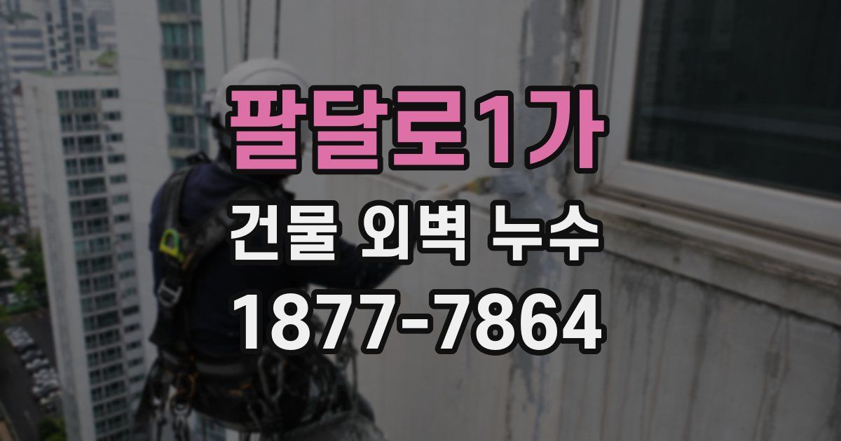 팔달로1가 건물 외벽 누수