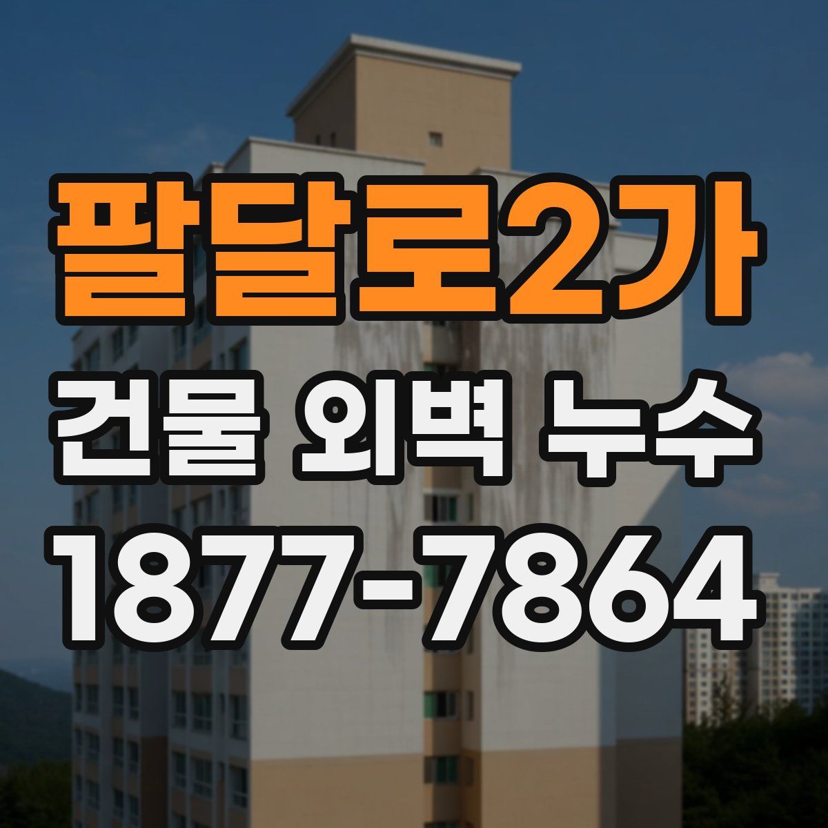 팔달로2가 건물 외벽 누수