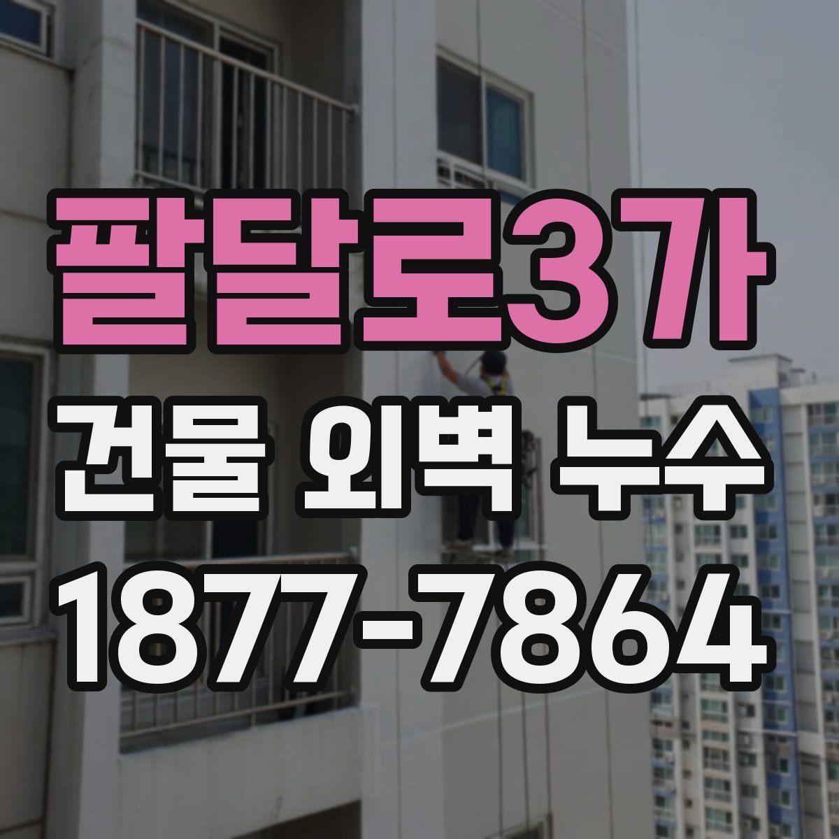 팔달로3가 건물 외벽 누수