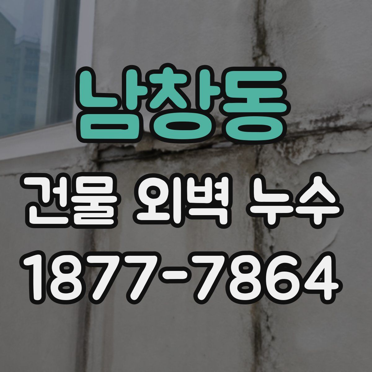 남창동 건물 외벽 누수