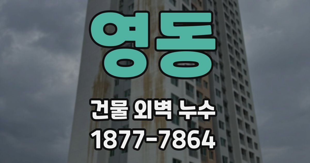 영동 건물 외벽 누수