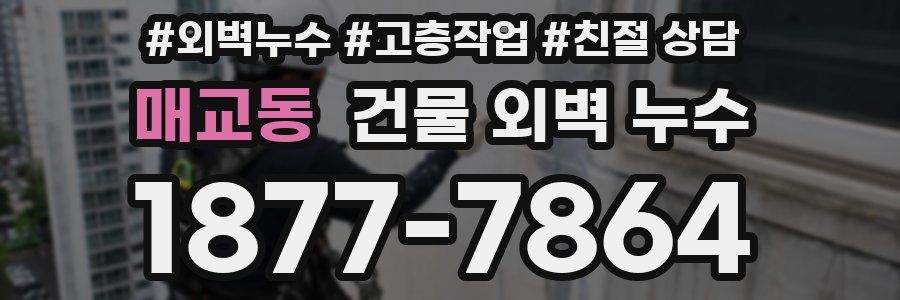 매교동 건물 외벽 누수