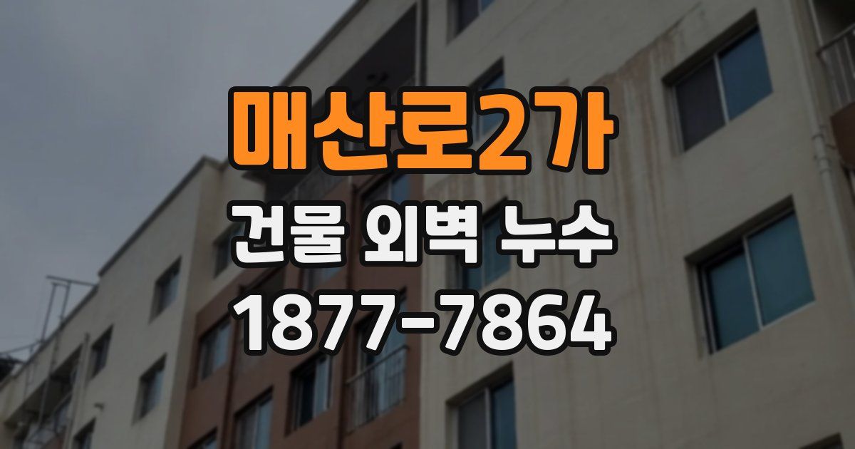 매산로2가 건물 외벽 누수