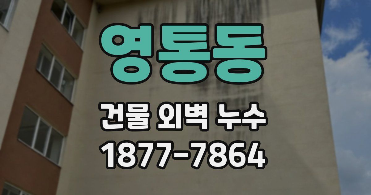 영통동 건물 외벽 누수