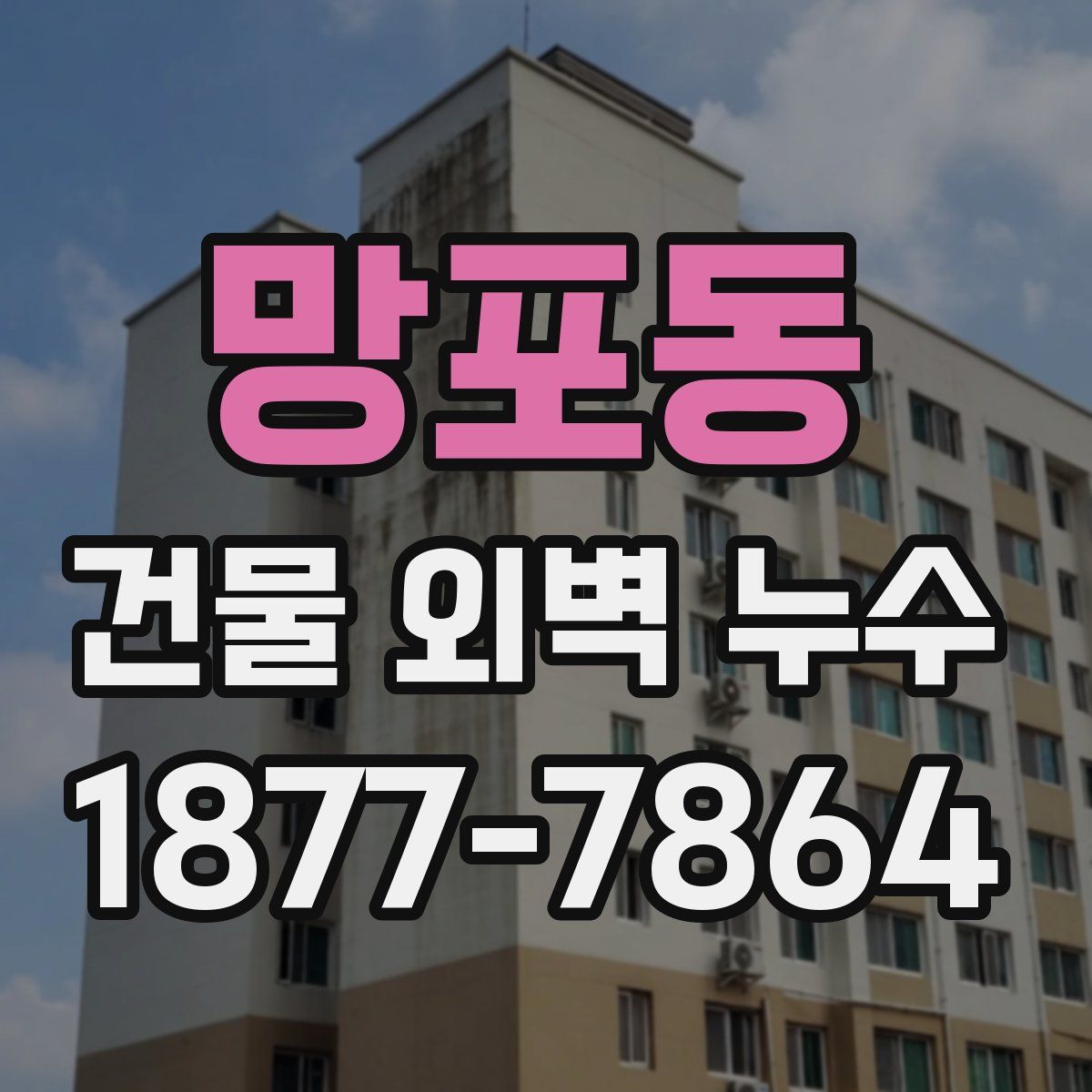 망포동 건물 외벽 누수