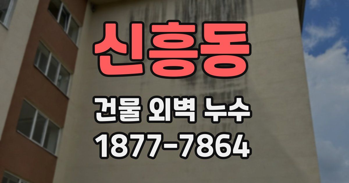 신흥동 건물 외벽 누수