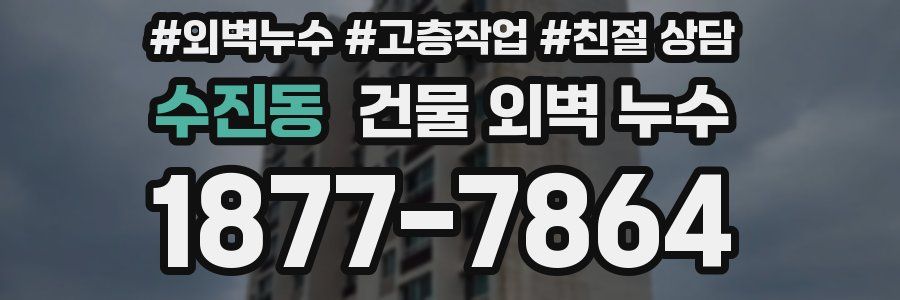 수진동 건물 외벽 누수