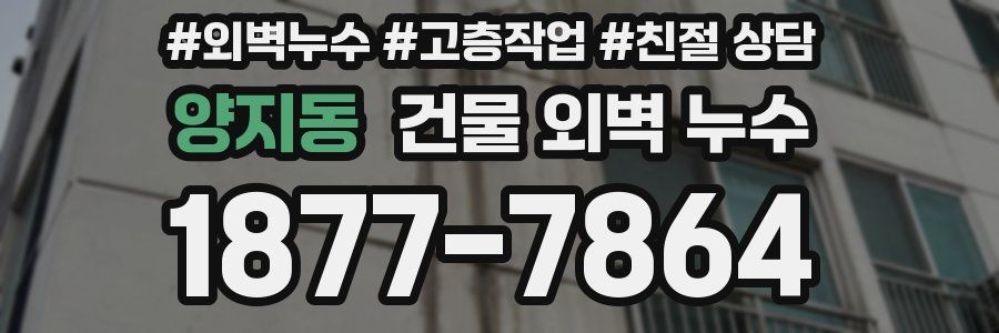 양지동 건물 외벽 누수