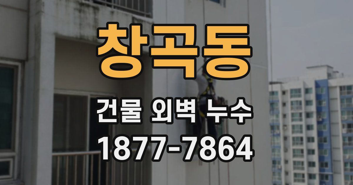 창곡동 건물 외벽 누수