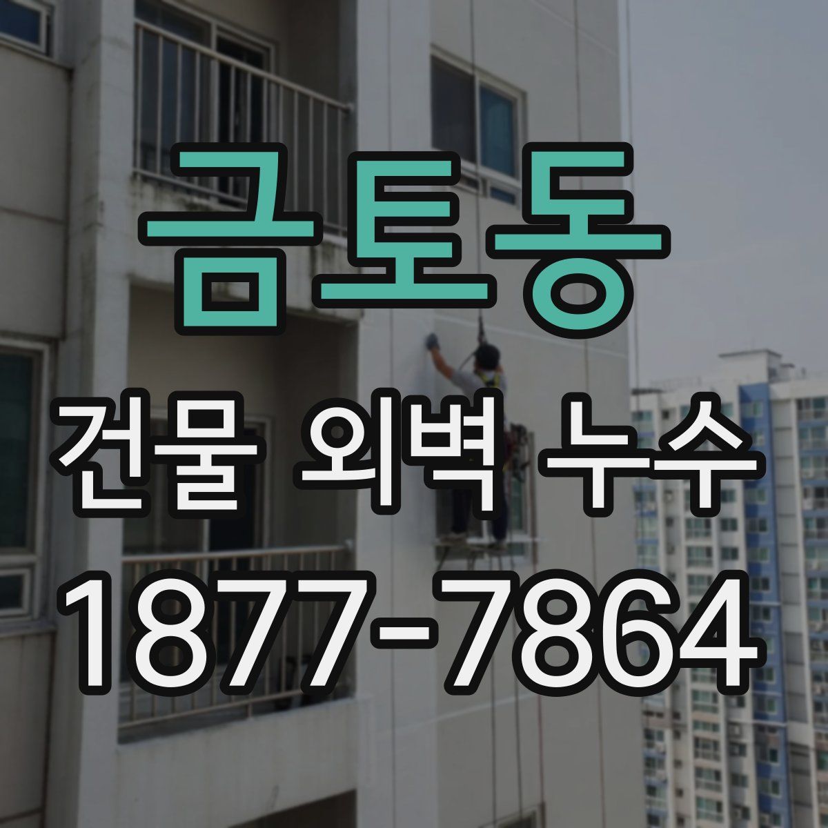 금토동 건물 외벽 누수
