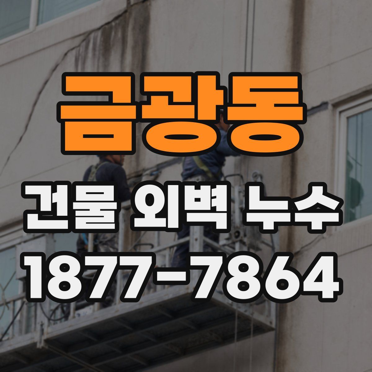 금광동 건물 외벽 누수