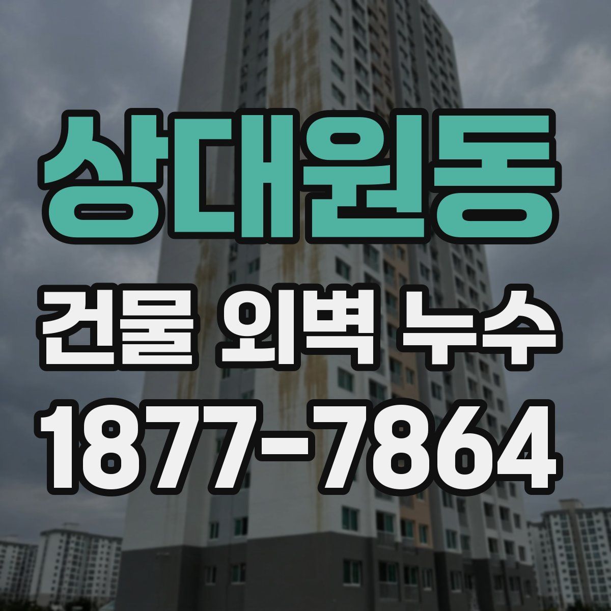 상대원동 건물 외벽 누수