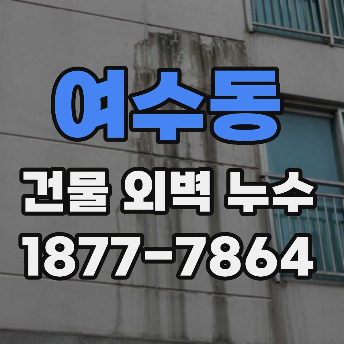 여수동 건물 외벽 누수