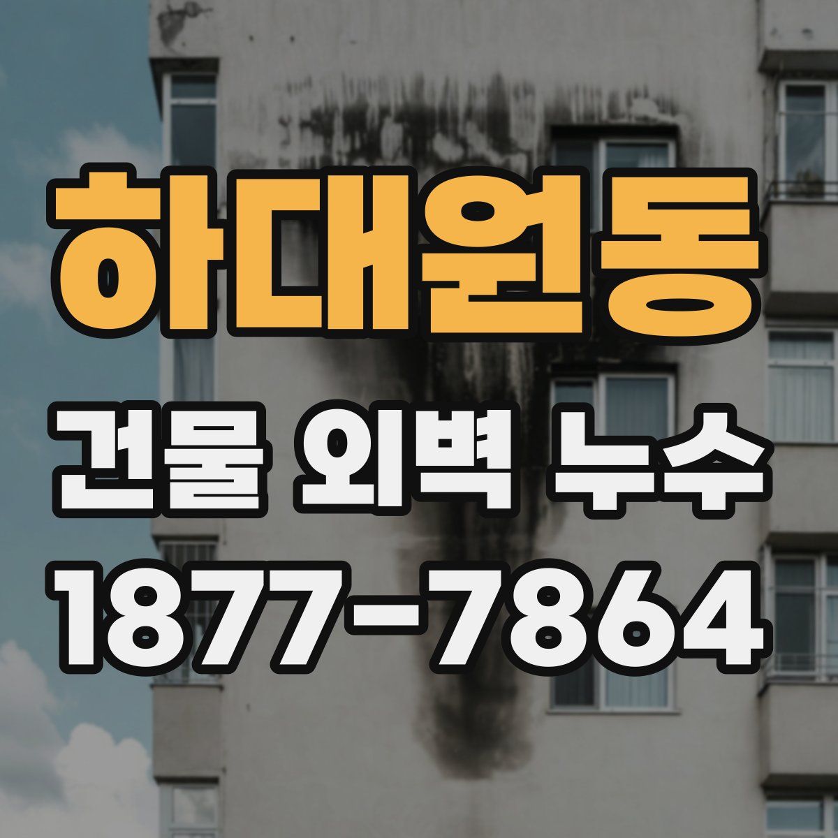 하대원동 건물 외벽 누수