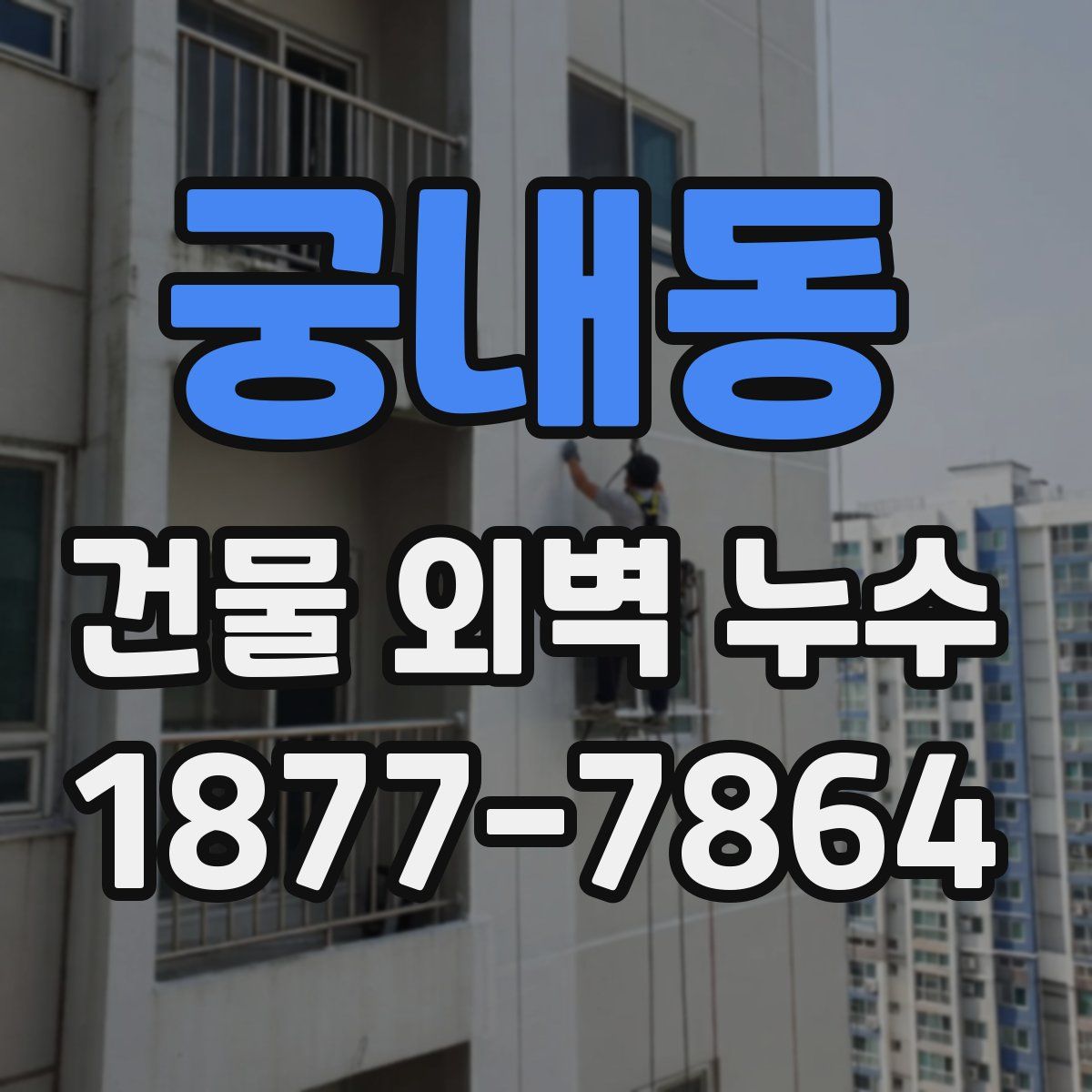 궁내동 건물 외벽 누수