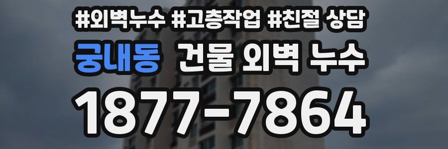 궁내동 건물 외벽 누수