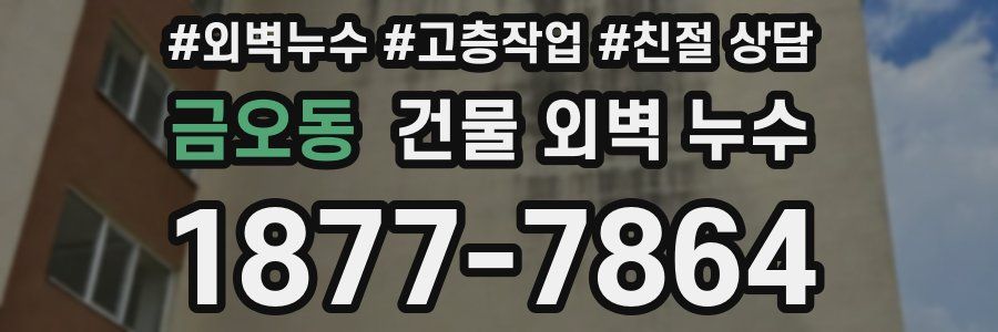금오동 건물 외벽 누수