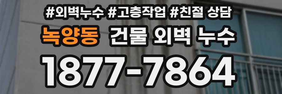 녹양동 건물 외벽 누수