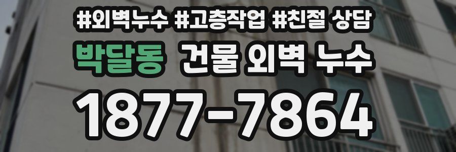 박달동 건물 외벽 누수