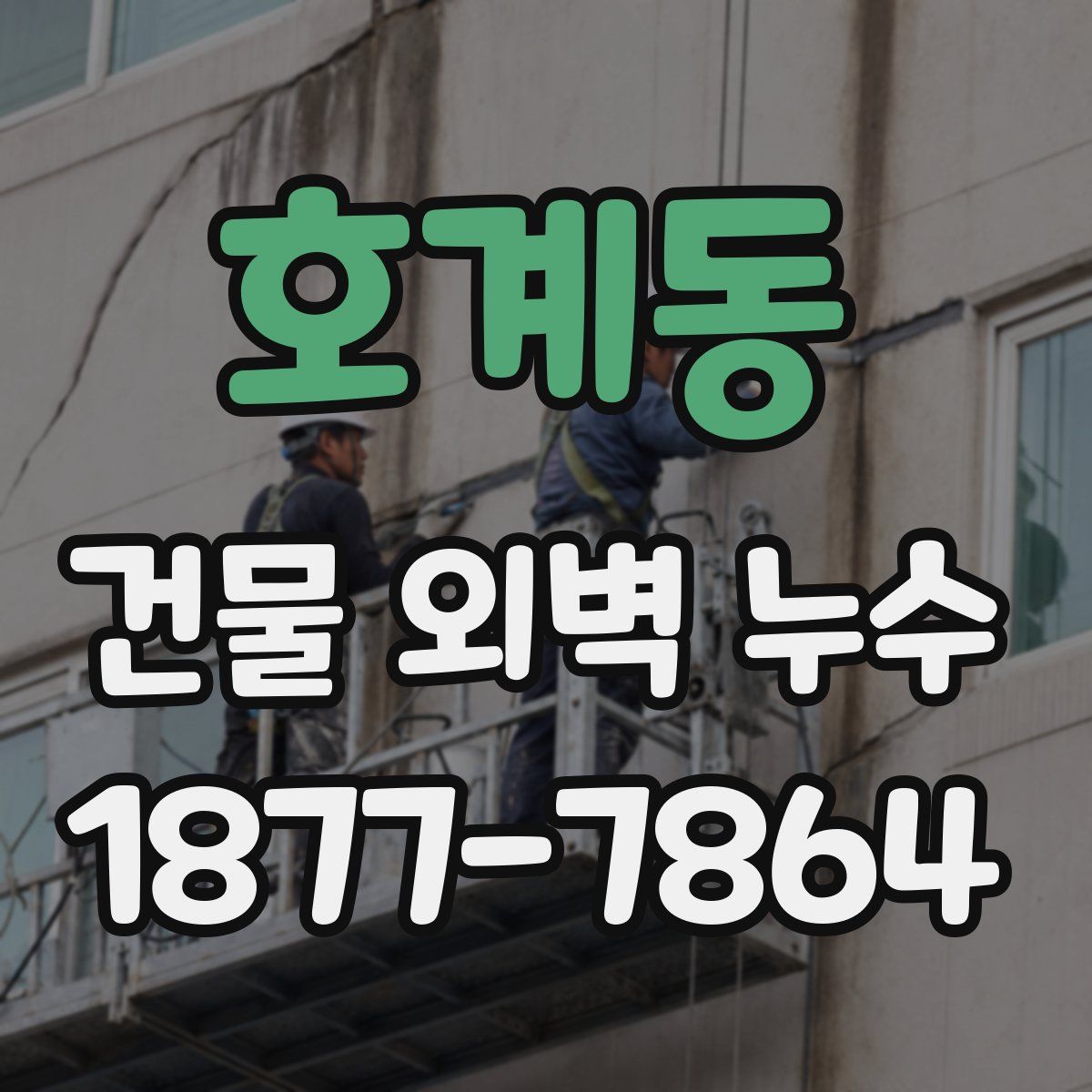 호계동 건물 외벽 누수