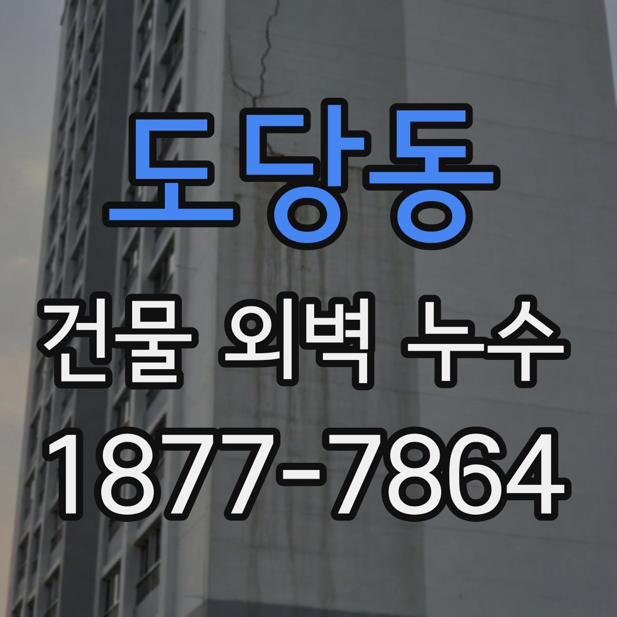 도당동 건물 외벽 누수
