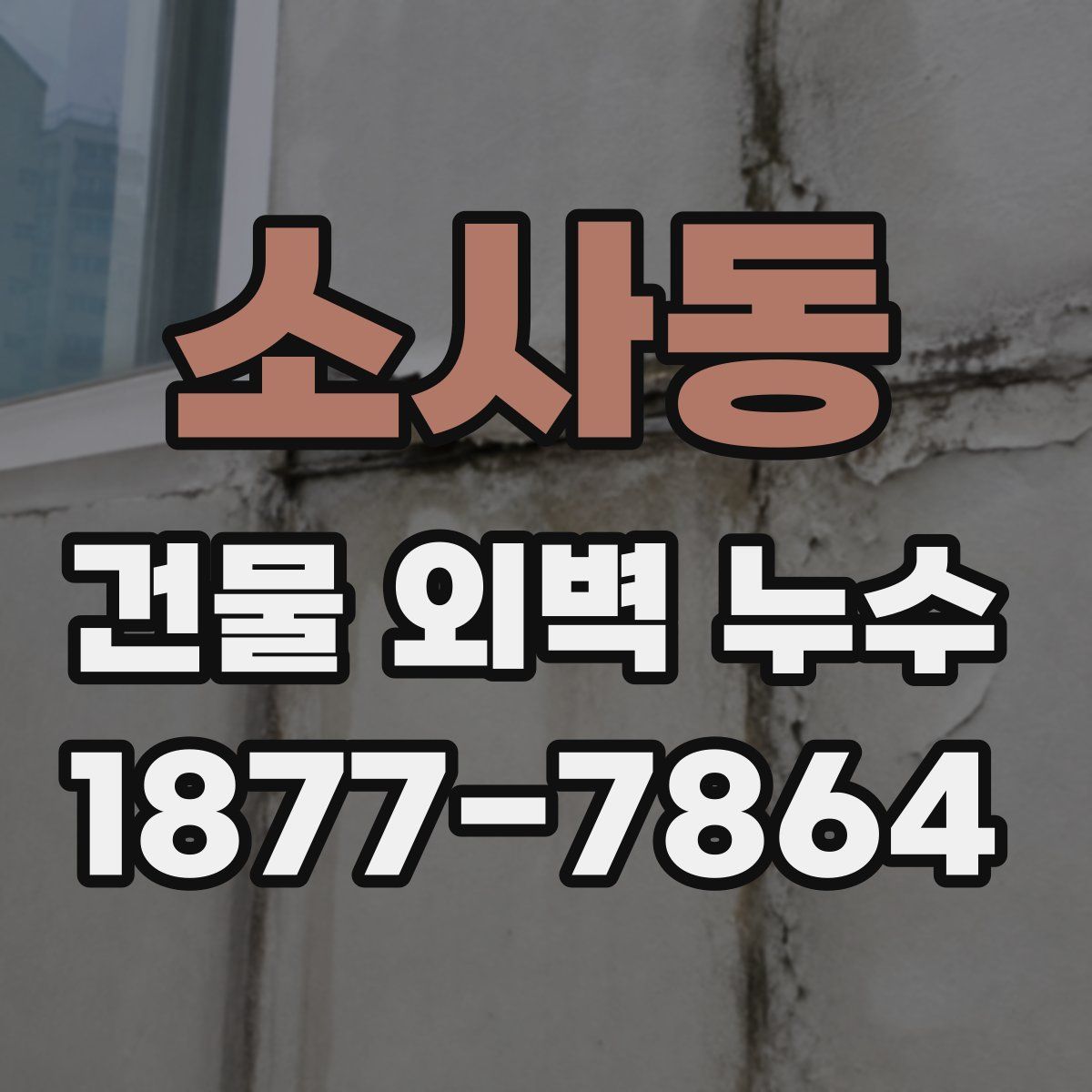 소사동 건물 외벽 누수