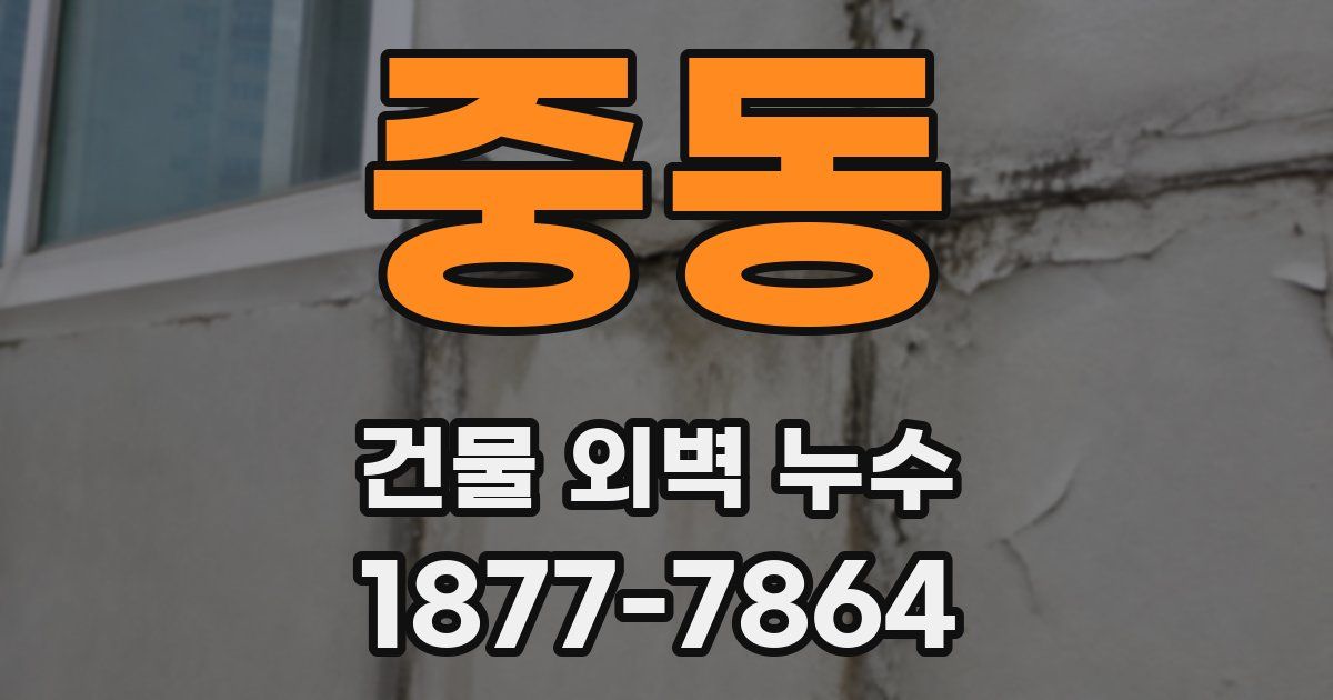 중동 건물 외벽 누수