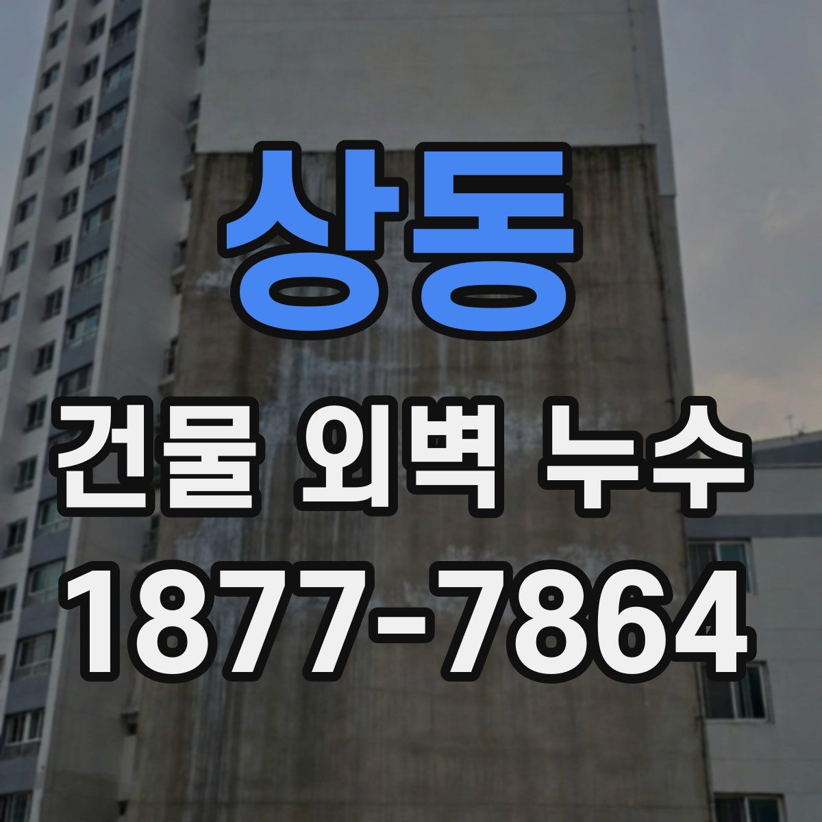상동 건물 외벽 누수