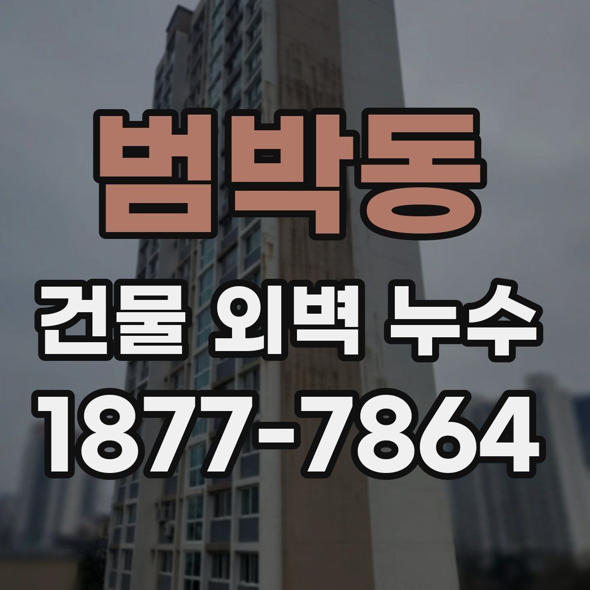 범박동 건물 외벽 누수 배관 문제와 외벽 문제 구분