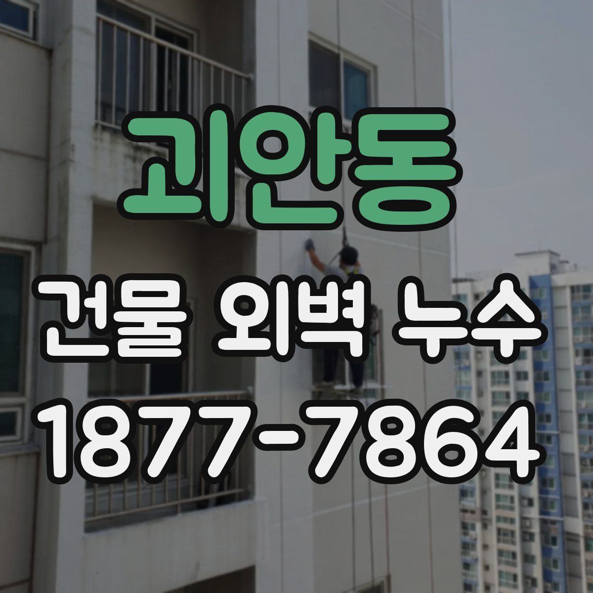 괴안동 건물 외벽 누수
