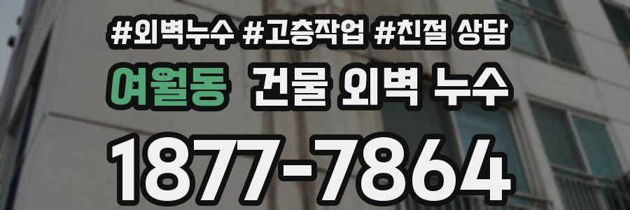 여월동 건물 외벽 누수