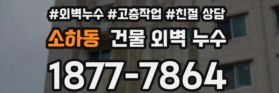 소하동 건물 외벽 누수