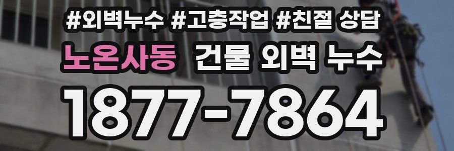 노온사동 건물 외벽 누수