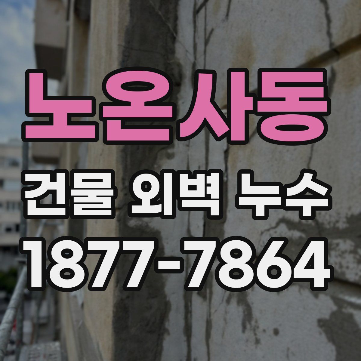 노온사동 건물 외벽 누수