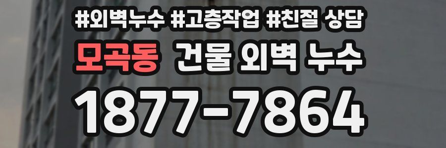 모곡동 건물 외벽 누수