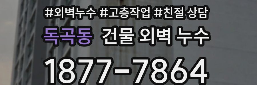 독곡동 건물 외벽 누수
