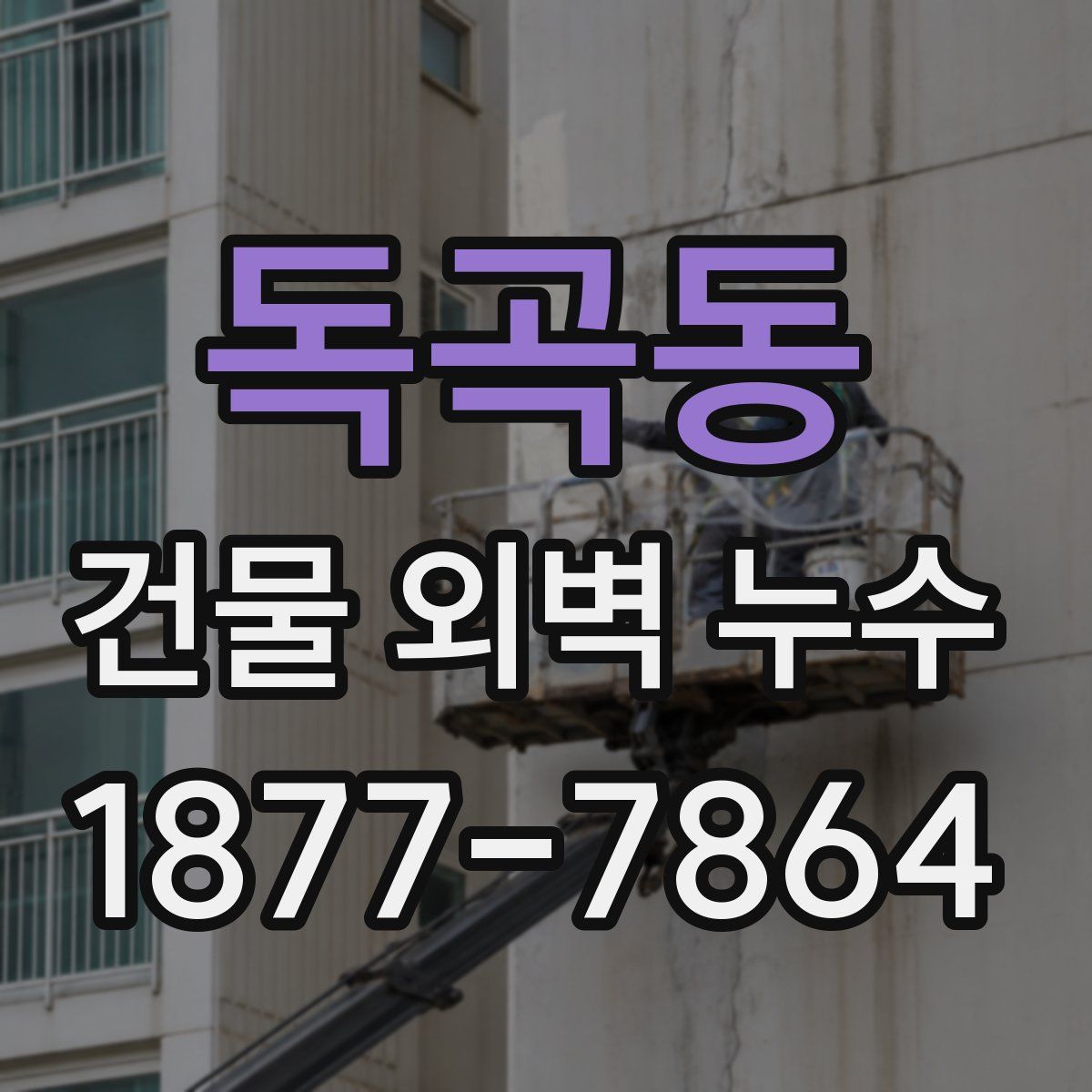 독곡동 건물 외벽 누수