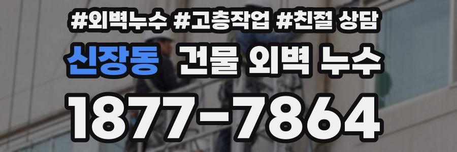 신장동 건물 외벽 누수