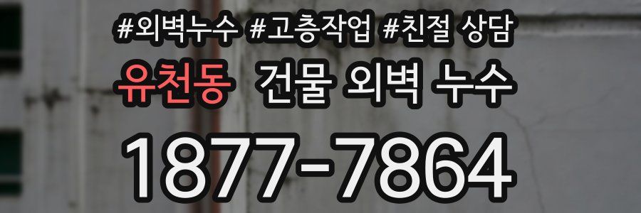 유천동 건물 외벽 누수