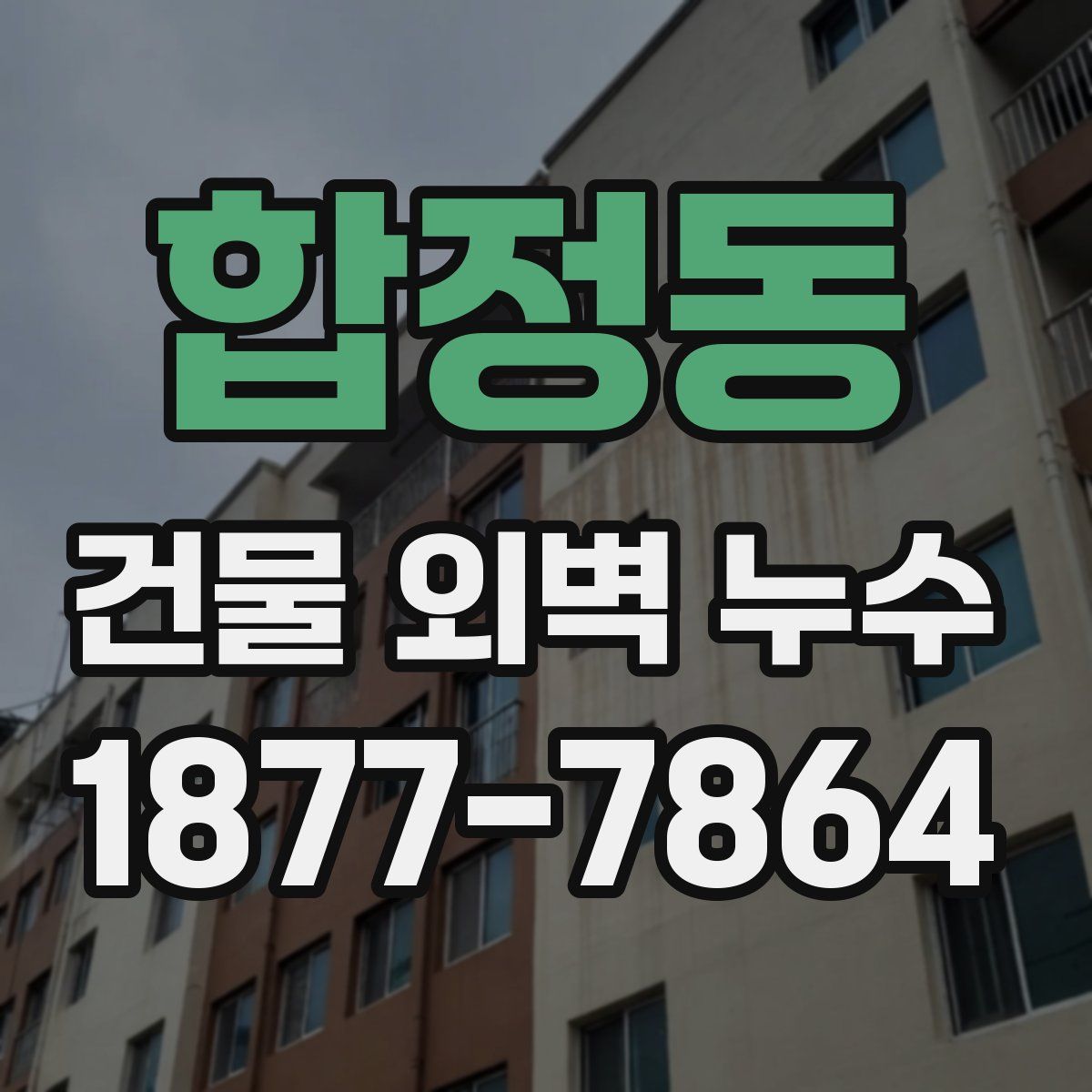 합정동 건물 외벽 누수
