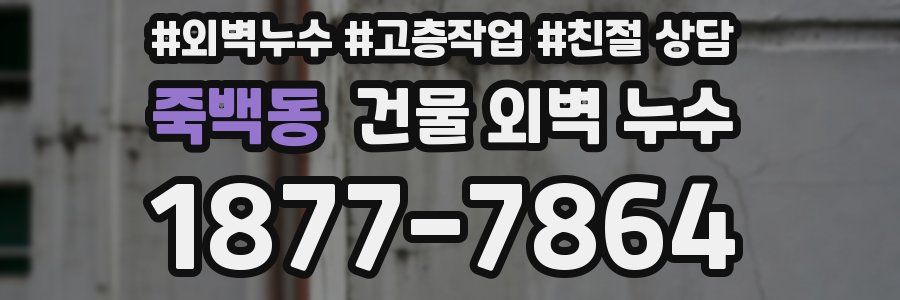 죽백동 건물 외벽 누수